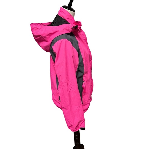 The North Face Fuchsia and Charcoal Hooded Jacket Women’s Small - Picture 4 of 10